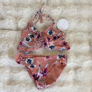 Tori Praver Pink Floral Bikini